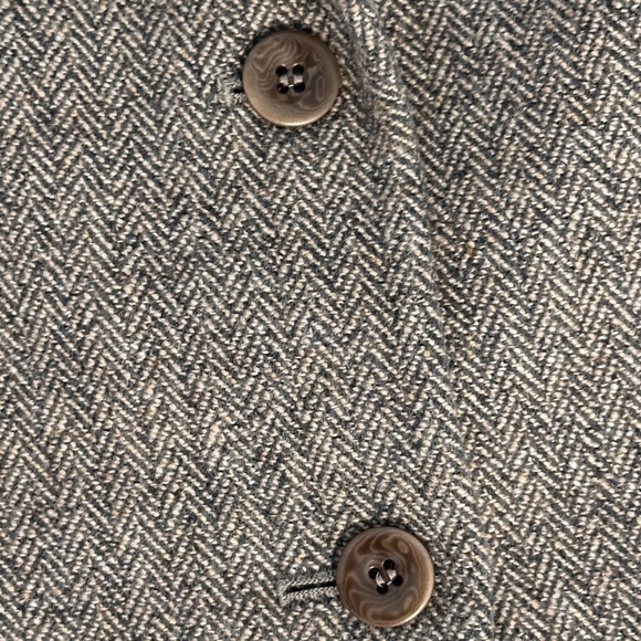 PENDLETON Women’s 16P Taupe Blazer Herringbone Lambswool Equestrian Academia - Picture 4 of 12